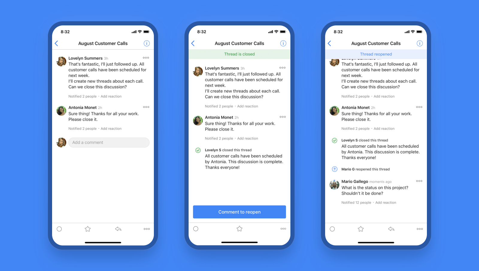 Twist - Close threads
